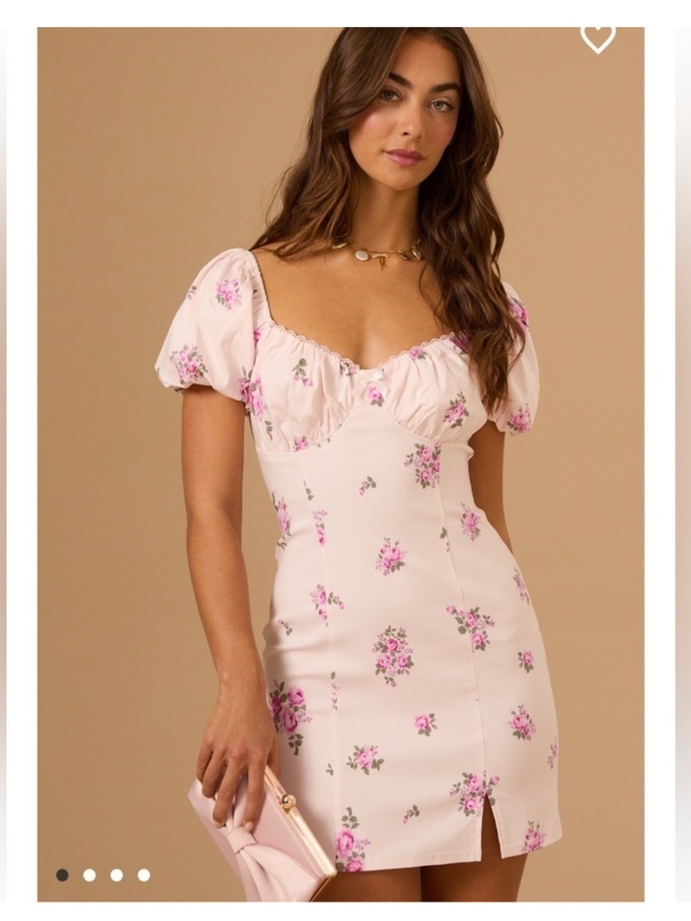 Altar'd State Pink Floral Mini Dress